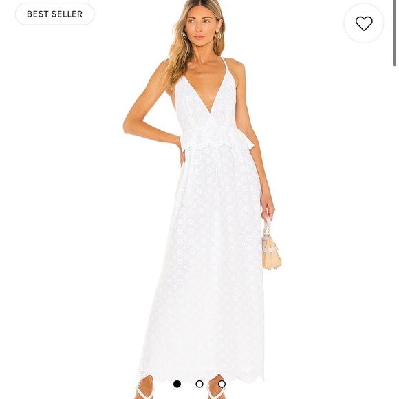 NEW Tularosa Brier Embroidered Dress in White - Picture 1 of 9